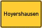 Place name sign Hoyershausen
