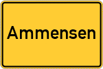 Place name sign Ammensen