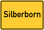 Place name sign Silberborn