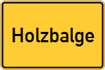 Place name sign Holzbalge