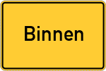 Place name sign Binnen