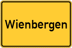 Place name sign Wienbergen