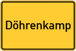Place name sign Döhrenkamp, Kreis Nienburg, Weser