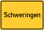 Place name sign Schweringen, Ziegelei