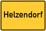 Place name sign Helzendorf