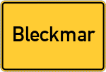 Place name sign Bleckmar