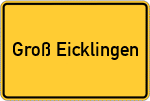 Place name sign Groß Eicklingen