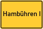 Place name sign Hambühren I