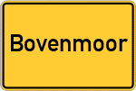 Place name sign Bovenmoor