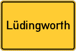 Place name sign Lüdingworth