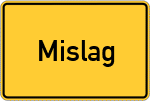 Place name sign Mislag