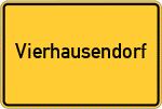 Place name sign Vierhausendorf