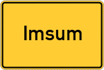Place name sign Imsum