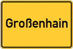 Place name sign Großenhain, Kreis Wesermünde