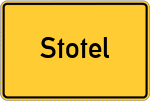Place name sign Stotel