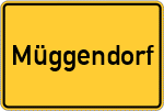 Place name sign Müggendorf, Niederelbe