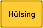 Place name sign Hülsing