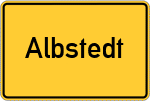 Place name sign Albstedt