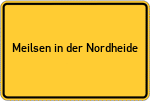 Place name sign Meilsen in der Nordheide