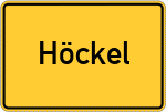 Place name sign Höckel, Nordheide