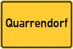 Place name sign Quarrendorf