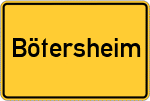 Place name sign Bötersheim