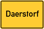 Place name sign Daerstorf