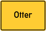Place name sign Otter