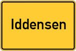Place name sign Iddensen