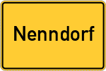 Place name sign Nenndorf, Kreis Harburg