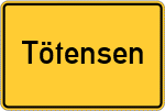Place name sign Tötensen
