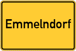 Place name sign Emmelndorf
