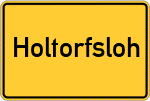 Place name sign Holtorfsloh
