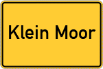 Place name sign Klein Moor