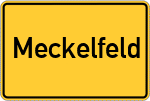 Place name sign Meckelfeld