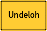 Place name sign Undeloh