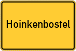 Place name sign Hoinkenbostel