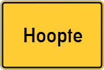 Place name sign Hoopte