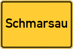 Place name sign Schmarsau