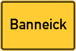 Place name sign Banneick