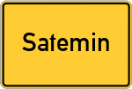 Place name sign Satemin
