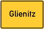 Place name sign Glienitz