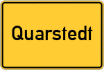 Place name sign Quarstedt