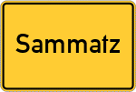 Place name sign Sammatz