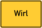 Place name sign Wirl