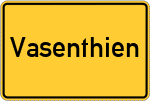 Place name sign Vasenthien