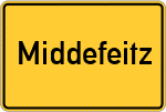 Place name sign Middefeitz