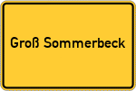 Place name sign Groß Sommerbeck