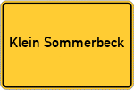 Place name sign Klein Sommerbeck