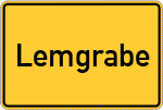 Place name sign Lemgrabe